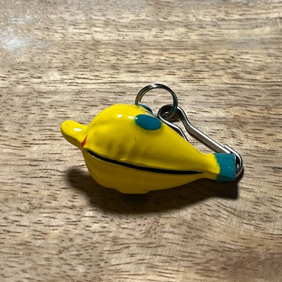 The Little Mermaid Flounder Bell Charm with Spring Hook - Picture 11 of 12